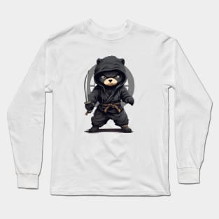 Bearocious Ninja Moves Long Sleeve T-Shirt